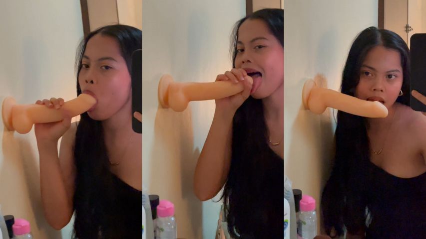 Practice Muna Sa Malaking Dildo Para Ready Na Kay AFAM